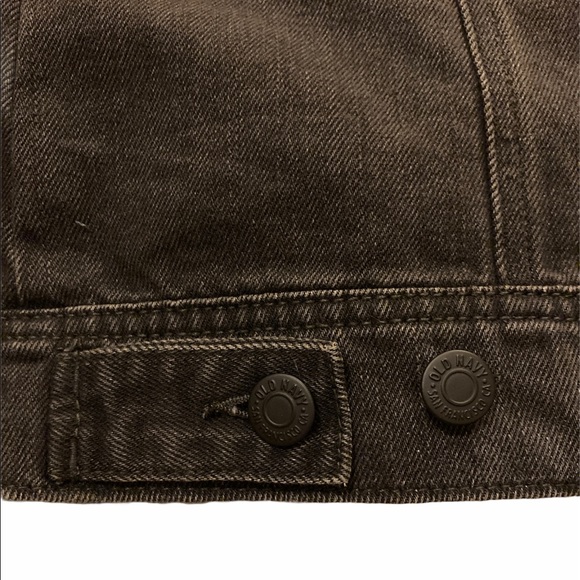 Distressed Black Jean Jacket for Women - Picture 10 of 13